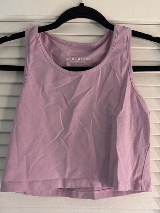 Alphalete Tops - Alphalete Lavender Cropped Tank